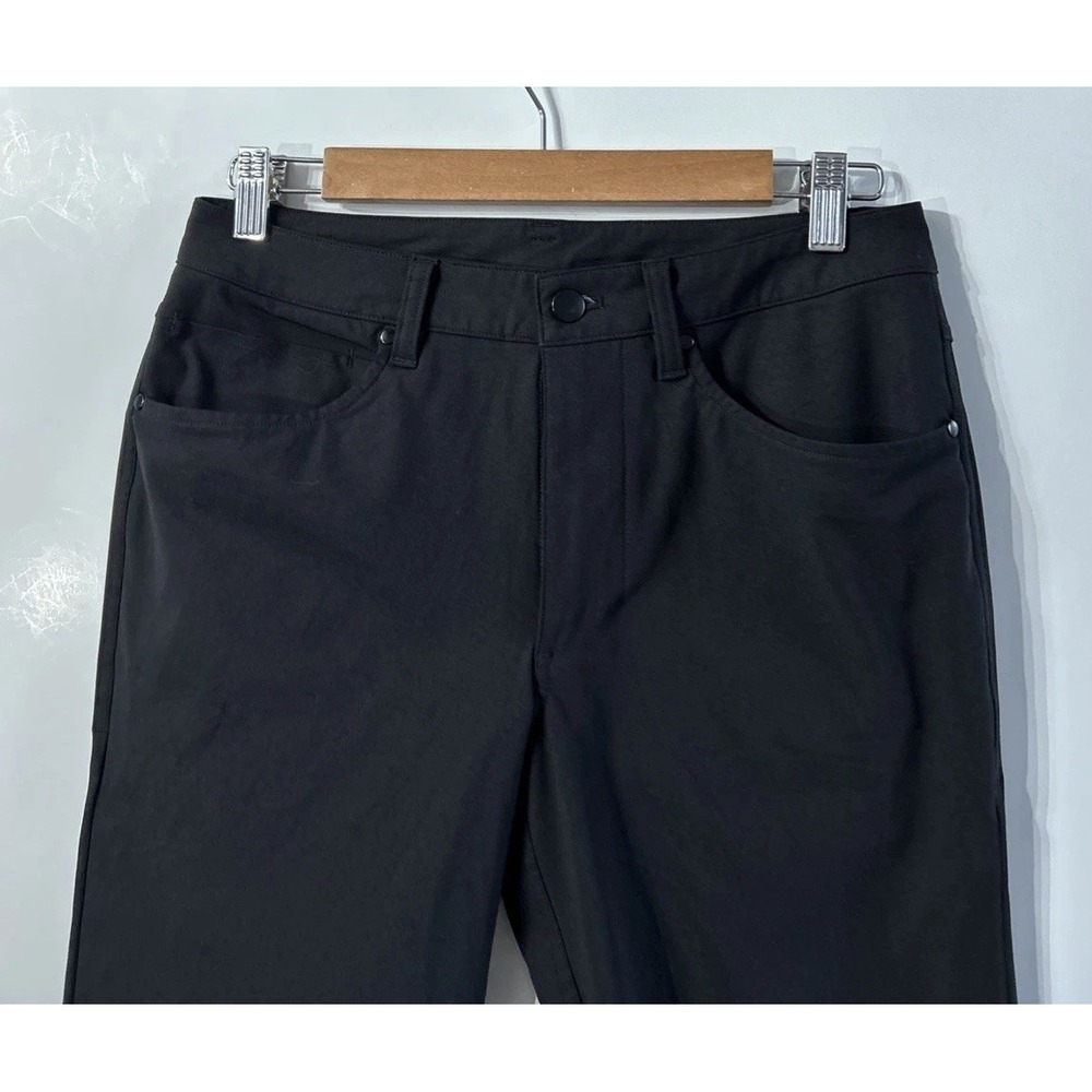 Mens Lululemon ABC Pant Slim Fit Black Warpstreme Trousers LM5AD9S Sz 28 28x30